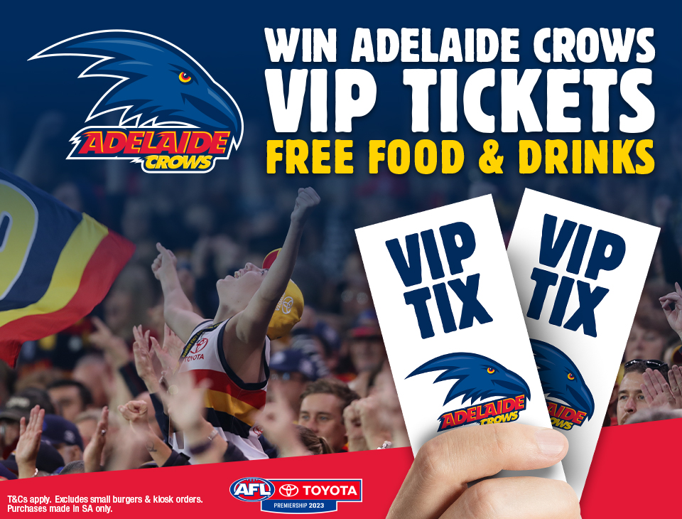 WIN ADELAIDE CROWS VIP TICKETS!