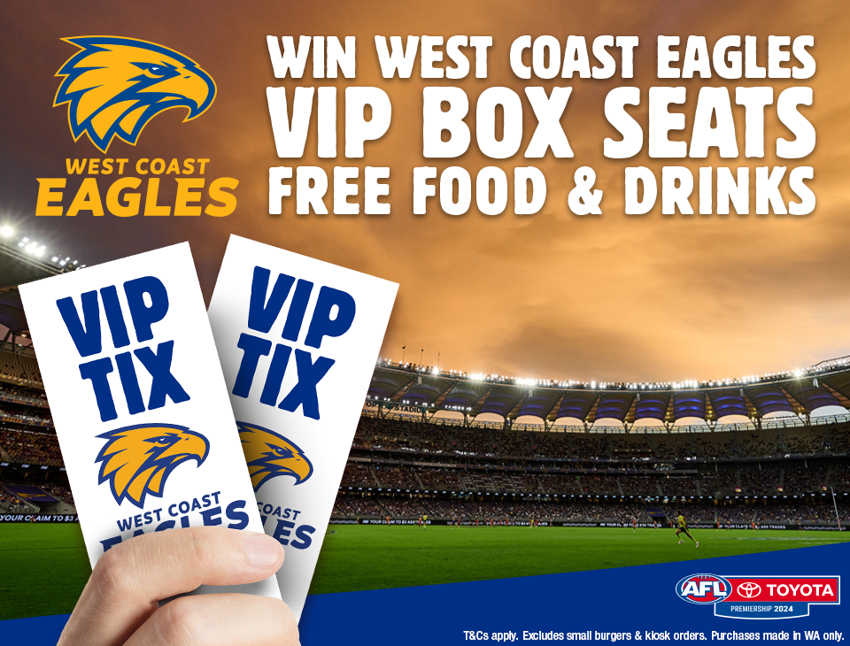 WIN WEST COAST EAGLES VIP BOX SEATS!