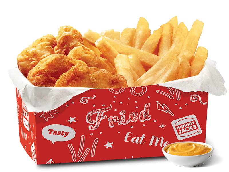6 Nuggets & Large Chips Snack Box