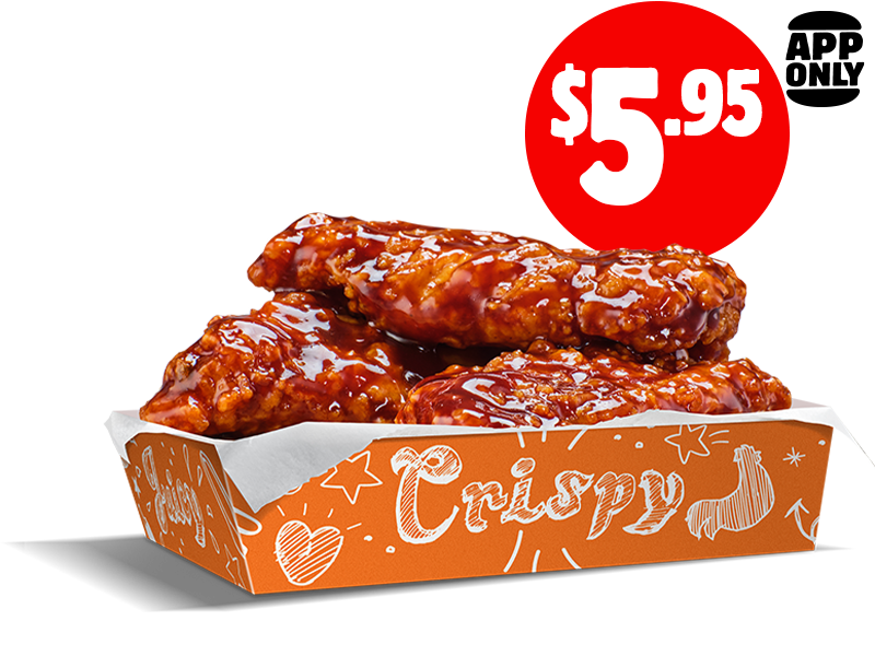 $5.95 3x Chicken Saucy Ribs