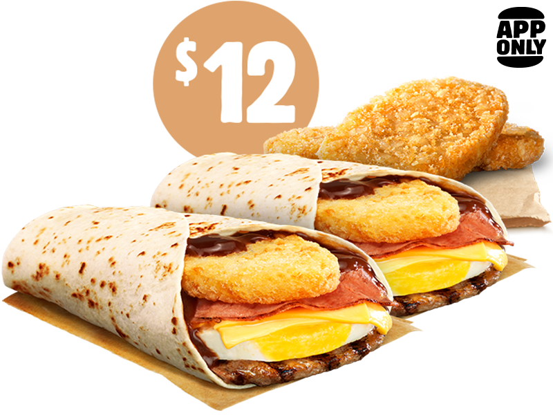 $12 Big BBQ Brekky Wrap Bundle
