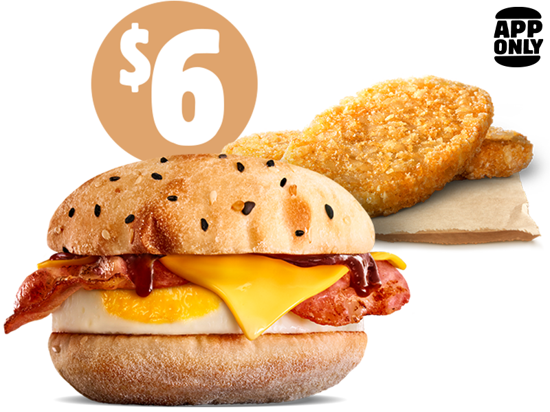 $6 Turkish Brekky Roll + 2 x Hash Browns