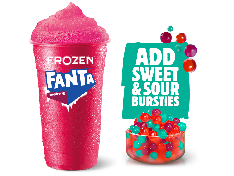 Frozen Raspberry with Bursties