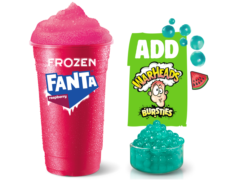 Frozen Raspberry with Bursties