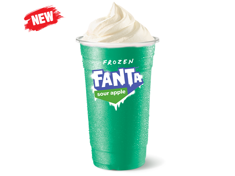 Frozen Fanta® Sour Apple Spider