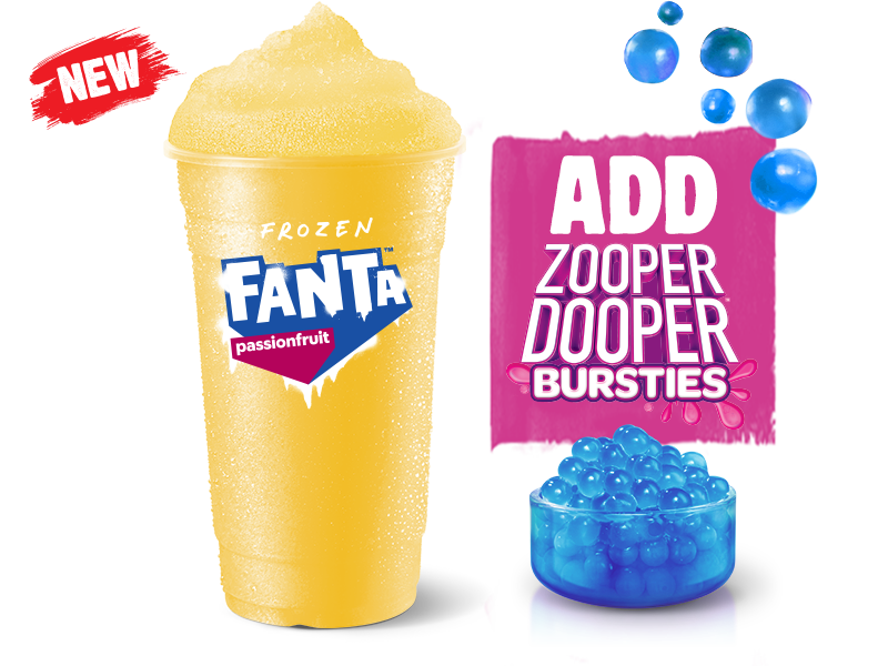 Frozen Drinks and Bursties Hungry Jack's Australia