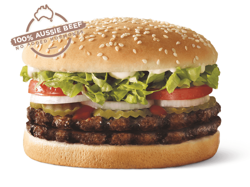 Calories in Hungry Jacks Double Whopper