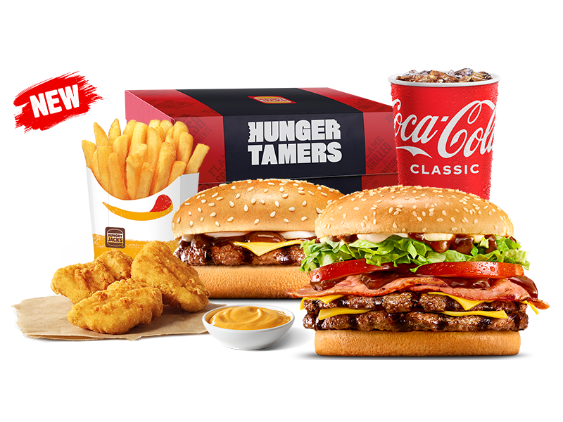 Double Bacon Gravy Whopper Hunger Tamers