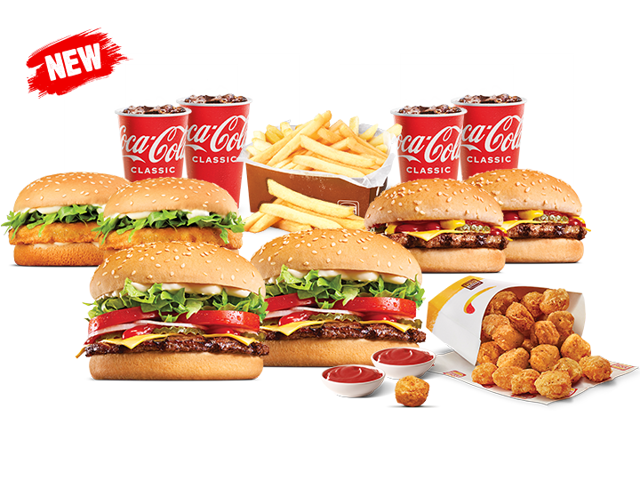 Hungry jack's shop family meal
