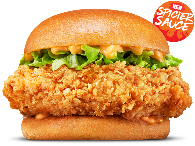 Spicy Fried Chicken with Lettuce